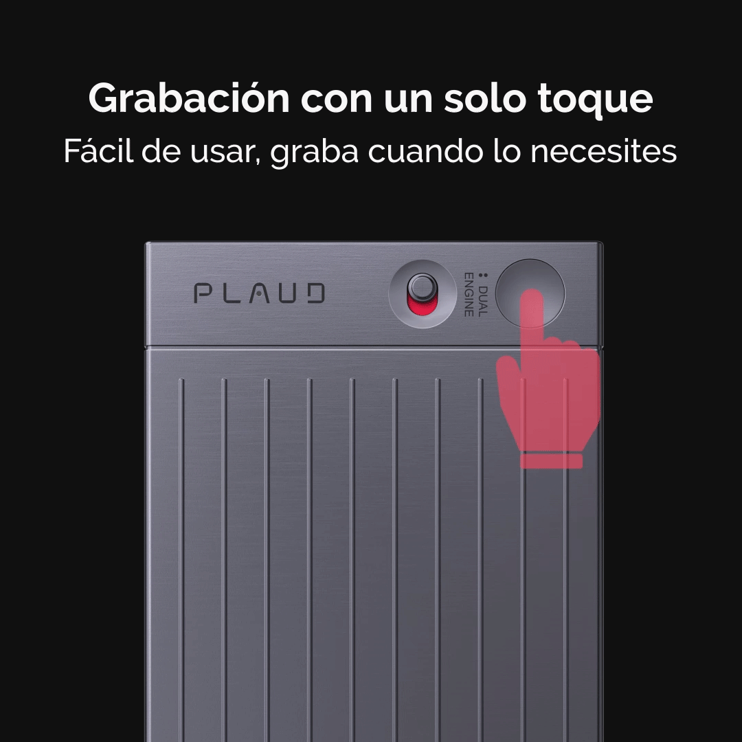 Grabadora de voz con IA PLAUD NOTE - Recupera Tu Tiempo