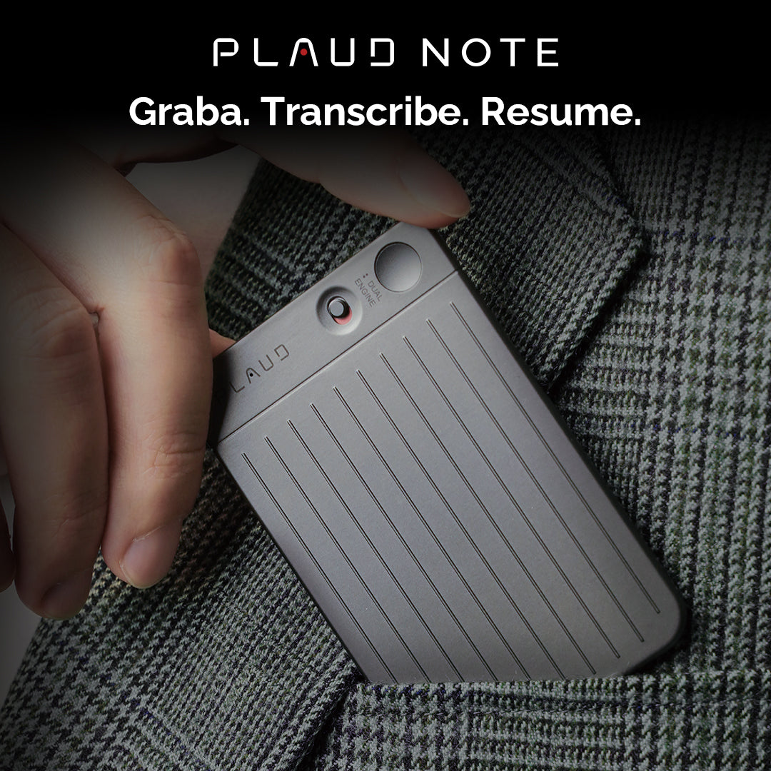 Grabadora de voz con IA PLAUD NOTE - Recupera Tu Tiempo
