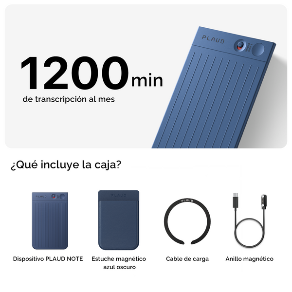 PLAUD NOTE y Pro Plan anual con IA
